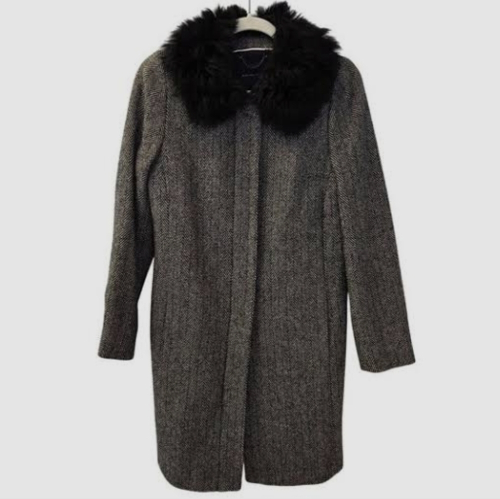 Banana Republic Chevron Wool Coat